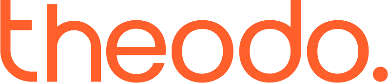 Logo de l'agence tech française Theodo, partenaire qui a certifié l'expertise développement IA et NoCode de SHUNPO