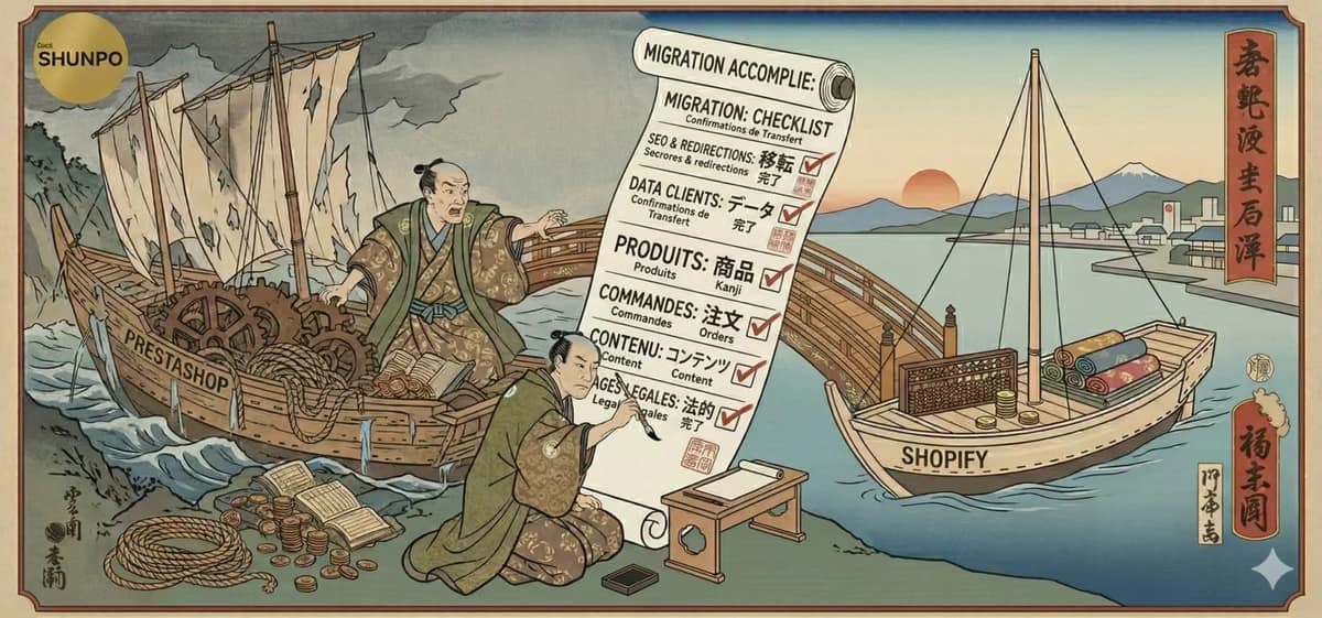 Illustration de l'article « Migration Prestashop vers Shopify : le guide de survie »